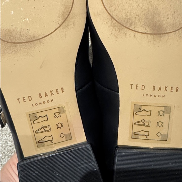 Ted Baker Black Mary Jane Flats - Picture 5 of 5